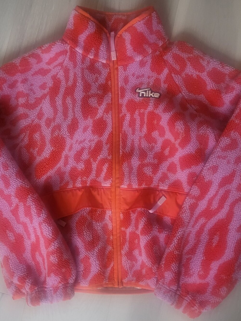 Nike Pink & Coral Cropped Jacket